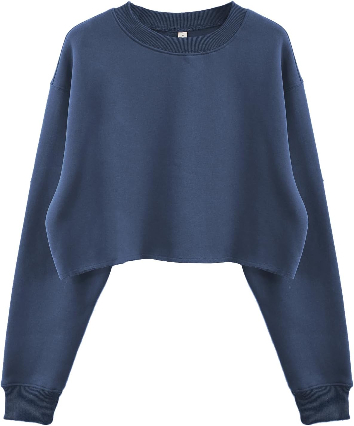 Women' s Fleece Pullover Cropped Sweatshirt