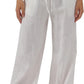 Women's 100% Linen Wide Leg Pants with Pockets