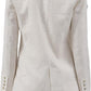 Women's 100% Linen Double-Breasted Notched Blazer
