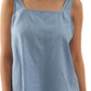 Women's 100% Linen Square Neck Sleeveless Tank Tops