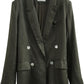 Women's 100% Linen Open Front Long Sleeve Blazer