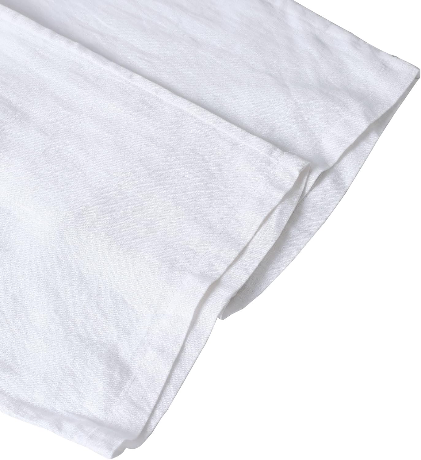 Men's 100% Linen Elastic Drawstring Pants