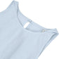 Women's 100% Linen Sleevelesss Crew Neck Mini Dresses