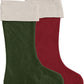 100% Linen Christmas Stockings for Stairs Fireplace Xmas Home Decor Set of 2