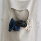 100% Linen Door Hanging Laundry Hamper Bag, 19x27 Inches (Linen)
