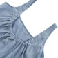 Women's 100% Linen Square Neck Sleeveless Tank Tops