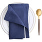 Amazhiyu 100% Linen Striped Border Dinner Napkins, Placemats, Table Runner
