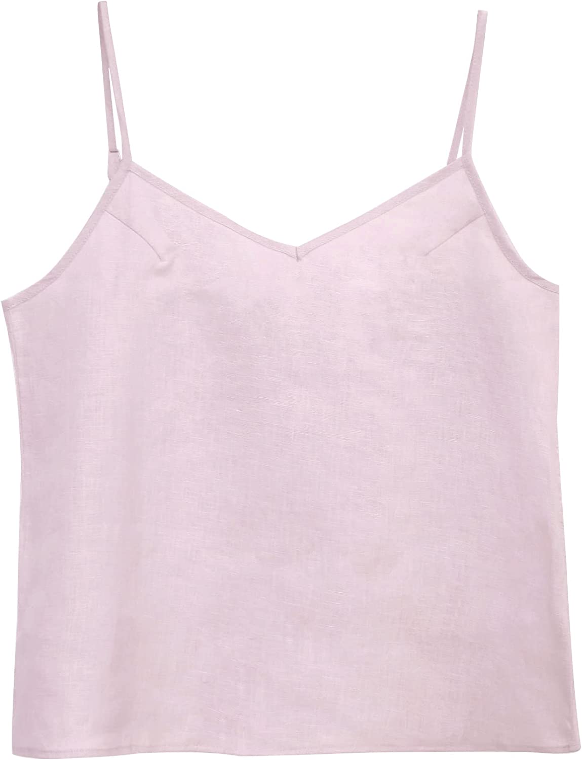 Amazhiyu Women’s Pure Linen Camisole Tank Top