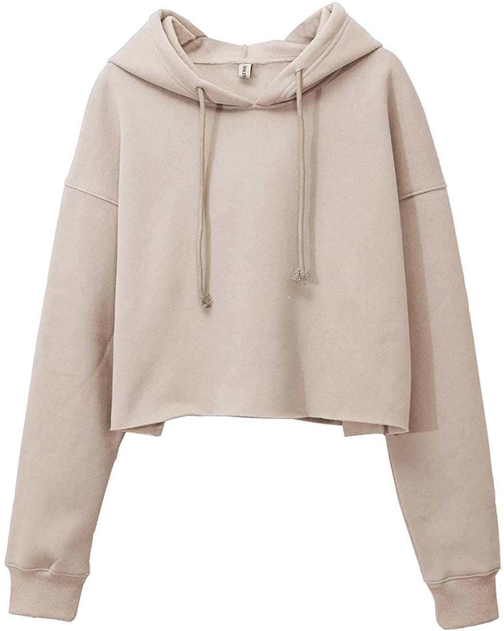 Beige cropped hot sale sweatshirt