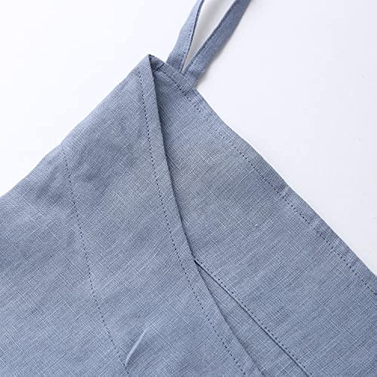 Amazhiyu Pure Linen Over The Door Laundry Hanging Hamper Bag