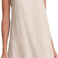 Amazhiyu Women's Linen Sleeveless Shift Dress with Pockets