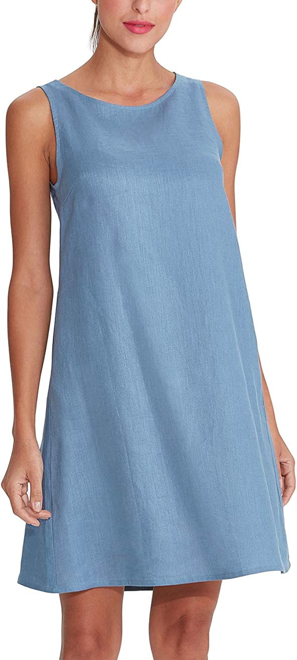 Theory linen shift outlet dress